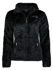 Geographical Norway Kurtka polarowa "Univers Malabar" w kolorze czarnym rozmiar: XL. Czarne kurtki Geographical Norway, xl, bez wzorów, z polaru, bez kaptura. Za 113.63 zł.