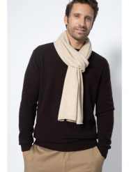 Perfect Cashmere Kaszmirowy szal "Kelly" w kolorze beżowym - 200 x 30 cm rozmiar: onesize. Brązowe szaliki i kominy Perfect Cashmere, bez wzorów, z kaszmiru. Za 263.53 zł.