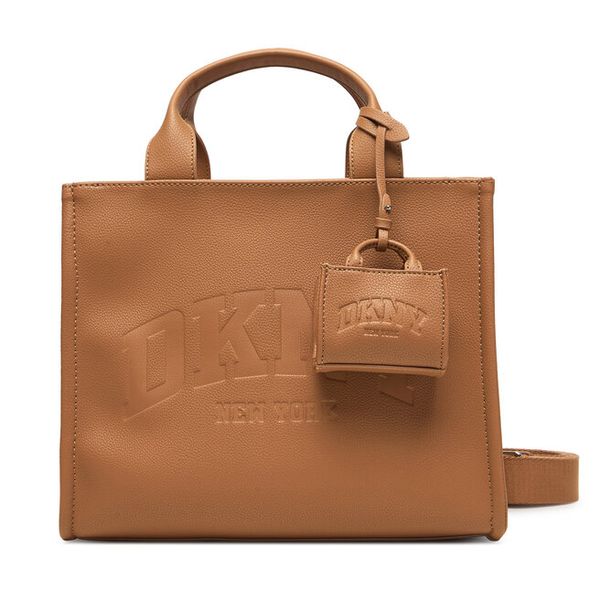 Torebka DKNY. Brązowe torebki klasyczne DKNY, bez wzorów, klasyczne, bez dodatków. Za 699.99 zł.