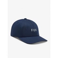 Czapka z daszkiem Fox Wordmark Adjustable Hat. Niebieskie czapki z daszkiem FOX, bez wzorów, sportowe. Za 119.99 zł.