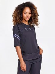 Craft Koszulka kolarska "Core Offroad XT" w kolorze antracytowym rozmiar: L. Czarne t-shirty sportowe Craft, l, bez wzorów, z materiału, bez ramiączek, rowerowe. Za 101.23 zł.