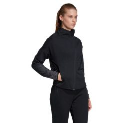 Bluza damska sportowa Adidas W HTR S JKT. Czarne bluzy bez kaptura adidas, s, bez wzorów, bez kaptura, do biegania. W wyprzedaży za 169.00 zł.