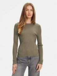 Guess Sweter W5YR08 Z0040 Zielony Regular Fit. Zielone swetry Guess, m, z aplikacjami, z syntetyku, bez ramiączek. Za 399.99 zł.