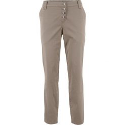 Spodnie chino Boyfriend bonprix jasnooliwkowy. Chinosy marki Nike. Za 109.99 zł.
