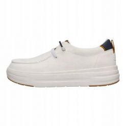 HEYDUDE Damskie Mokasyny Wendy Nova Classic. Białe mokasyny Hey dude, bez wzorów, z materiału. Za 399.00 zł.