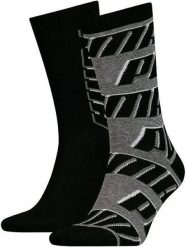 Skarpetki Puma Sock All Over Logo 2 szt. Czarny Czarny 35-38. Czarne skarpetki Puma, bez wzorów, z bawełny. Za 111.99 zł.