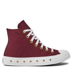 Trampki Converse. Czerwone trampki Converse, bez wzorów, retro, bez zapięcia. Za 189.99 zł.