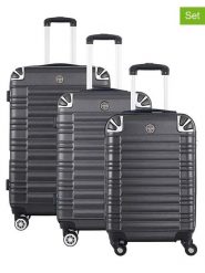 Geographical Norway 3-częściowy zestaw "Sourcing" w kolorze antracytowym rozmiar: onesize. Czarne walizki Geographical Norway. Za 347.99 zł.