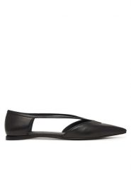 Max Mara Baleriny 2614521032600 Czarny. Czarne baleriny Max Mara, bez wzorów, ze skóry, bez obcasa, bez zapięcia. Za 2,479.00 zł.