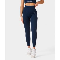 Legginsy bezszwowe Carpatree Allure granatowe. Legginsy Carpatree, bez wzorów, z elastanu, sportowe. W wyprzedaży za 169.99 zł.