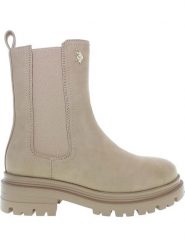 U.S. Polo Assn. Sztyblety w kolorze beżowym rozmiar: 38. Brązowe buty sportowe lifestyle U.S. Polo Assn., bez wzorów, sportowe, bez zapięcia. Za 228.38 zł.