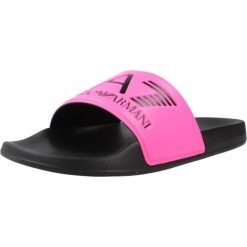 Sandały EA7 BY EMPORIO ARMANI SCARPE BEACHWEAR Rose. Czerwone sandały EA7 Emporio Armani, bez wzorów, z syntetyku, bez obcasa, bez zapięcia. Za 139.99 zł.