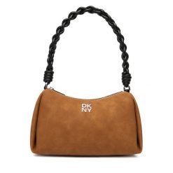 Torebka DKNY. Brązowe torebki klasyczne DKNY, bez wzorów, klasyczne, bez dodatków. Za 609.99 zł.