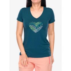 Koszulka z nadrukiem damska CMP Missy T-Shirt. Zielone t-shirty sportowe CMP, bez wzorów, bez ramiączek. Za 130.99 zł.