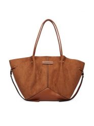 KARL LAGERFELD Torebka B4W30359 Brązowy ciemny. Brązowe shopper bag KARL LAGERFELD, bez wzorów, z materiału, bez dodatków. Za 849.99 zł.