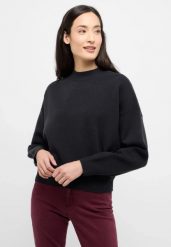 Damski Sweter Mustang Style Donna Jet Black 1015406 4188. Czarne swetry Mustang, m, bez wzorów, bez ramiączek. Za 159.99 zł.