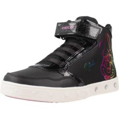 Buty GEOX J SKYLIN Czarny. Czarne buty trekkingowe Geox, z syntetyku, bez zapięcia. Za 232.99 zł.