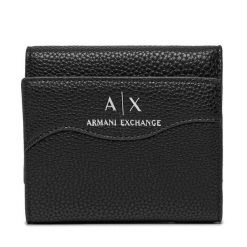 Portfel Armani Exchange. Czarne portfele Armani Exchange, bez wzorów. Za 299.99 zł.