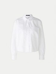 OUI Koszula 89529 1340707 Biały Regular Fit. Białe koszule Oui, bez wzorów, z bawełny, bez kołnierzyka, bez ramiączek. Za 389.99 zł.