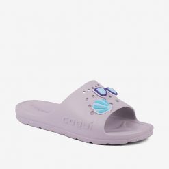 Klapki damskie Coqui. Fioletowe klapki Coqui, bez wzorów, sportowe, bez obcasa, bez zapięcia. Za 136.99 zł.