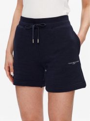 Tommy Hilfiger Szorty sportowe 1985 WW0WW38348 Granatowy Relaxed Fit. Niebieskie szorty sportowe Tommy Hilfiger, bez wzorów, z bawełny. Za 229.99 zł.