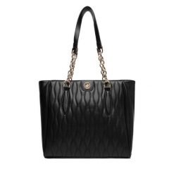 Torebka Beverly Hills Polo Club. Czarne shopper bag Beverly Hills Polo Club, bez wzorów, bez dodatków. Za 279.99 zł.