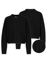 Sublevel Sweter w kolorze czarnym rozmiar: XL. Czarne swetry Sublevel, xl, bez wzorów, prążkowane, bez ramiączek. Za 171.28 zł.