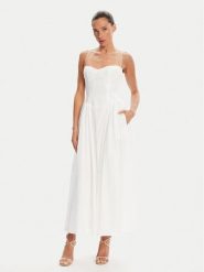 Bardot Sukienka wieczorowa Estie 59786DB Biały Regular Fit. Białe sukienki Bardot, bez wzorów, z bawełny, wizytowe, bez kołnierzyka, bez ramiączek. Za 379.99 zł.