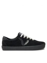 Vans Tenisówki Sport Low VN000CTDBKA1 Czarny. Czarne trampki sportowe Vans, bez wzorów, ze skóry, bez zapięcia, tenisowe. Za 289.99 zł.