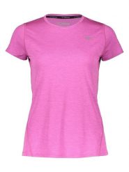 Mizuno Koszulka "Impulse Core" w kolorze różowym do biegania rozmiar: L. Różowe t-shirty sportowe Mizuno, l, bez wzorów, z materiału, bez ramiączek, do biegania. Za 67.95 zł.