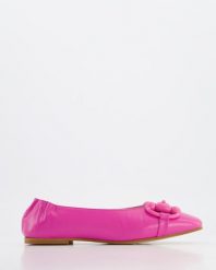 BALERINY DAMSKIE WOLF510A1 NA FUX. Baleriny Venezia, bez wzorów, ze skóry, bez obcasa, bez zapięcia. Za 239.00 zł.