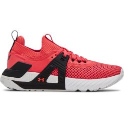 Buty treningowe damskie Under Armour Project Rock 4. Czerwone buty treningowe Under Armour, bez wzorów, bez zapięcia, na fitness i siłownię. Za 690.00 zł.