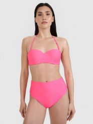 4F Góra od bikini damska - różowa XXL. Czerwone bikini 4f, bez wzorów, z elastanu, eleganckie. W wyprzedaży za 69.99 zł.