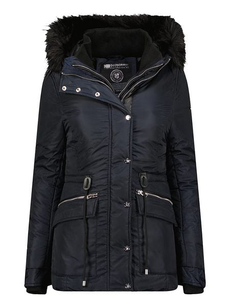 Geographical Norway Kurtka zimowa "Acam" w kolorze granatowym rozmiar: M. Niebieskie kurtki Geographical Norway, na zimę, m, bez wzorów, z puchu, bez kaptura. Za 211.31 zł.