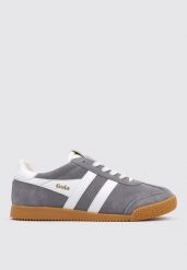 Sznurowane trampki damskie Gola Elan. Białe trampki Gola, bez wzorów, z gumy, retro, bez zapięcia. Za 544.65 zł.