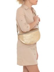 Lia Biassoni Skórzana saszetka "Scaffaiolo" w kolorze złotym - 31 x 20 x 1 cm rozmiar: onesize. Żółte nerki i saszetki Lia Biassoni, bez wzorów, z materiału, sportowe, bez dodatków. Za 173.99 zł.