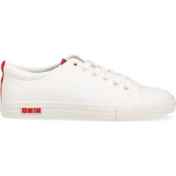 Big Star tenisówki damskie kolor biały. Białe trampki BIG STAR, bez wzorów, z gumy, retro, bez zapięcia. W wyprzedaży za 129.99 zł.