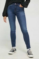 Only jeansy Wauw damskie medium waist. Niebieskie jeansy ONLY, m, bez wzorów, z bawełny. W wyprzedaży za 99.99 zł.