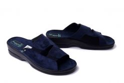 ADANEX 26187 ASK83WVNO granatowy, klapki damskie. Niebieskie klapki Adanex, bez wzorów, bez obcasa, bez zapięcia. Za 110.90 zł.