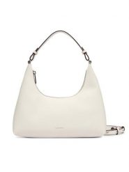 Calvin Klein Torebka Foil Logo Conv Shou?Lder Bag LV04F3272G Biały. Białe torebki klasyczne Calvin Klein, bez wzorów, ze skóry, bez dodatków. Za 489.99 zł.