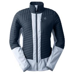 Damska Kurtka Hybrydowa Lexan II. Niebieskie kurtki przejściowe sportowe Dare 2b, l, bez wzorów, z materiału, bez kaptura, trekkingowe. Za 166.99 zł.