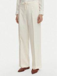 Marella Spodnie materiałowe Alloro 2613131115 Écru Regular Fit. Białe spodnie materiałowe Marella, bez wzorów, z materiału. Za 1,069.00 zł.