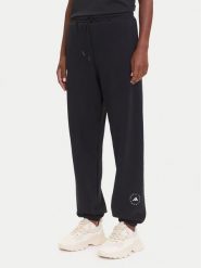Adidas by Stella McCartney Spodnie dresowe IW6320 Czarny Regular Fit. Czarne spodnie dresowe adidas by Stella McCartney, bez wzorów, z dresówki. Za 479.99 zł.
