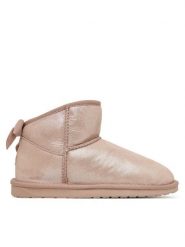 EMU Australia Śniegowce Rigel Shine W13194 Różowy. Czerwone śniegowce Emu Australia, bez wzorów, ze skóry, bez zapięcia. Za 699.99 zł.