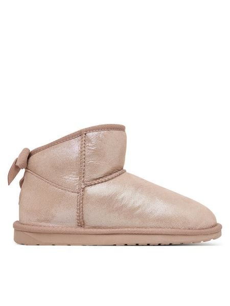 EMU Australia Śniegowce Rigel Shine W13194 Różowy. Czerwone śniegowce Emu Australia, bez wzorów, ze skóry, bez zapięcia. Za 699.99 zł.