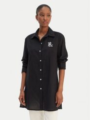 LAUREN RALPH LAUREN Koszula 20529276 Czarny Regular Fit. Czarne koszule Lauren Ralph Lauren, l, bez wzorów, z bawełny, bez kołnierzyka, bez ramiączek. Za 859.99 zł.