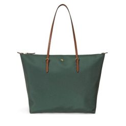 Torebka LAUREN RALPH LAUREN. Zielone shopper bag Lauren Ralph Lauren, bez wzorów, bez dodatków. Za 799.99 zł.