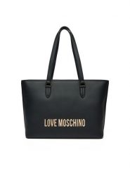 LOVE MOSCHINO Torebka JC4190PP1MKD0000 Czarny. Czarne shopper bag Love Moschino, bez wzorów, ze skóry, bez dodatków. Za 769.99 zł.