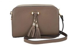 Listonoszka skórzana BARBERINI'S c. beżowy 961-9. Brązowe shopper bag Barberinis, bez wzorów, ze skóry, eleganckie, małe, bez dodatków. Za 279.99 zł.