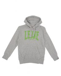 Bluza z bawełna z kaptur na czas wolny na co dzień. Szare bluzy LEONE 1947 APPAREL, bez wzorów, z bawełny, bez ramiączek, bez kaptura. Za 63.11 zł.